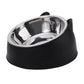 Inclined Stainless Steel Pet Bowl for Cats & Dogs