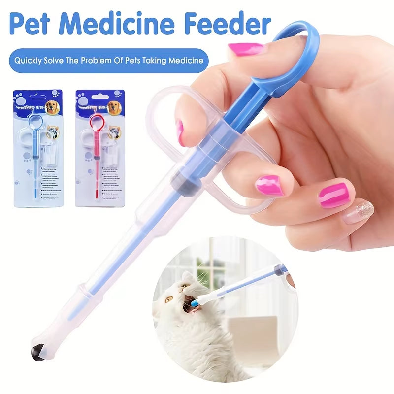 Stress-Free Pet Feeding Tool for Cats & Dogs – Soft Tip Easy Tablet Feeder