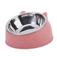 Inclined Stainless Steel Pet Bowl for Cats & Dogs
